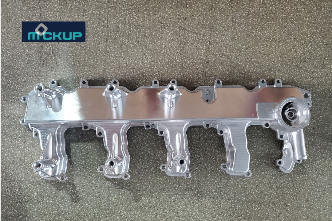 Finished stainless steel manifold