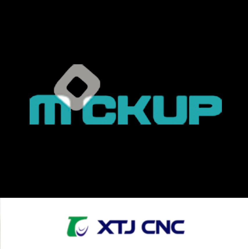 Mockup and XTJ CNC brand logos