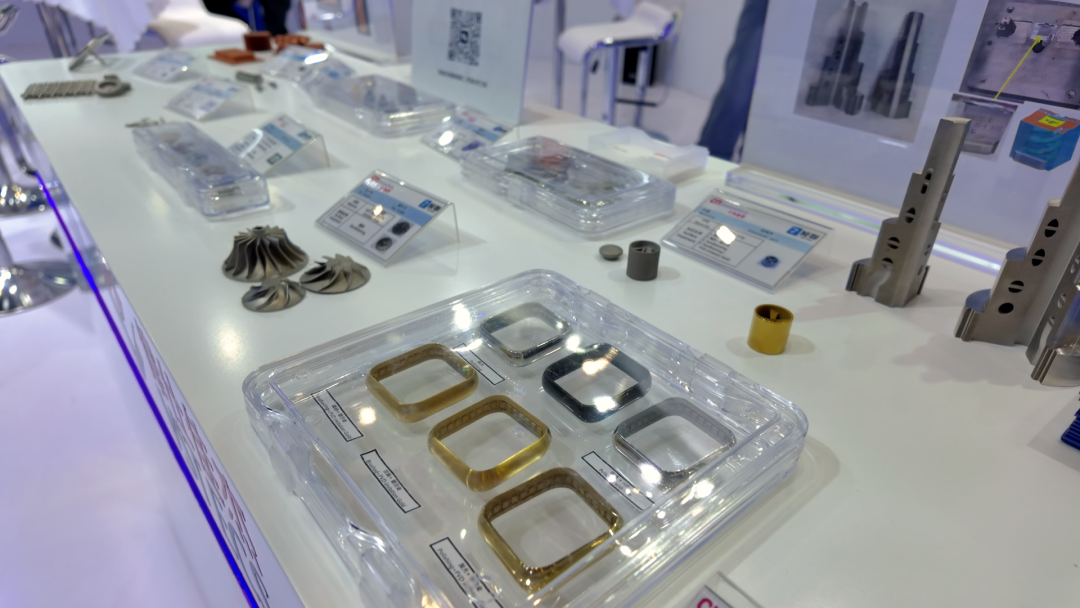 Precision medical components with varied surface finishes