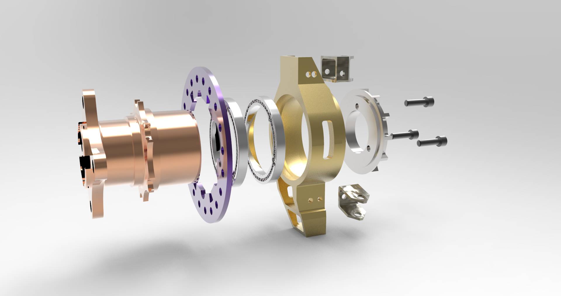 Mechanical assembly with interacting precision components
